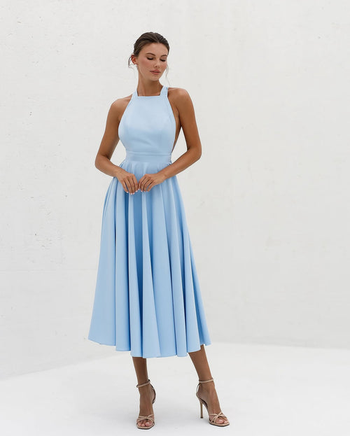 Rochie Casia Bleu - Buticul Evei