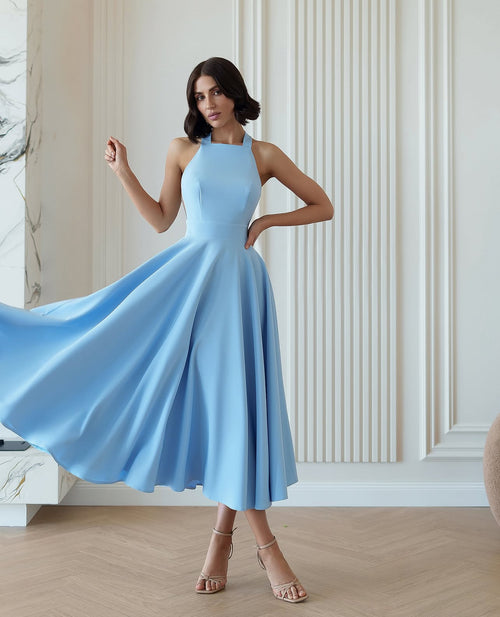 Rochie Casia Bleu - Buticul Evei