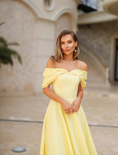 Rochie Celine Galben - Buticul Evei