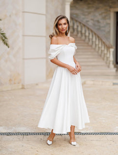 Rochie Celine Alb - Buticul Evei
