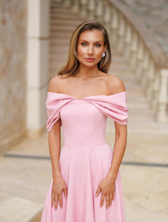 Rochie Celine Roz - Buticul Evei