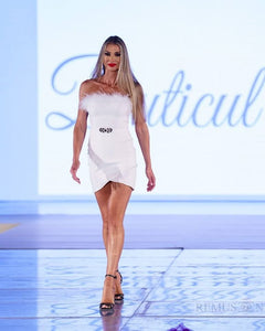 Rochie Aniela Alb/Negru - Buticul Evei