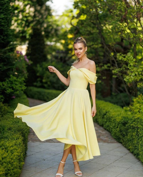 Rochie Celine Galben - Buticul Evei