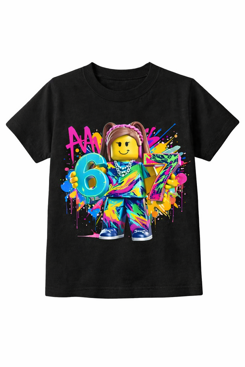 Tricou Negru SIXSEVEN