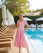 Rochie Celine Roz - Buticul Evei