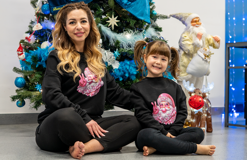 Bluza Copil Mos Craciun ROZ