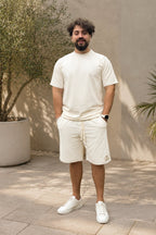 Shorts ADAM - Alb - Bermude pentru barbati