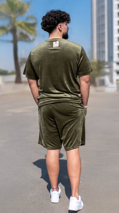 Set 2 Piese Bărbați Tricou + Short Zenit – Verde